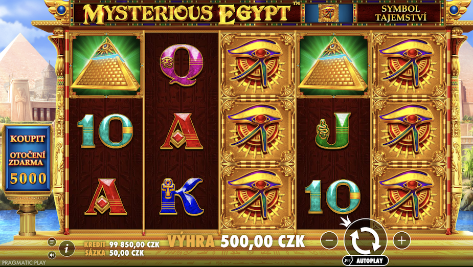 Téma a symboly Mysterious Egypt