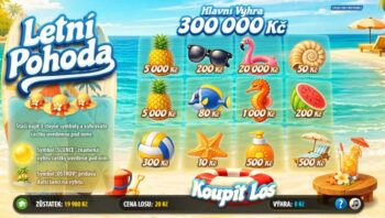 Ukázka setřeného losu Letní pohoda