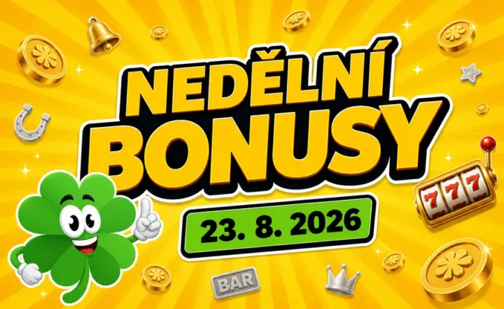 Free spiny a bonusy dnes 23-8-2026