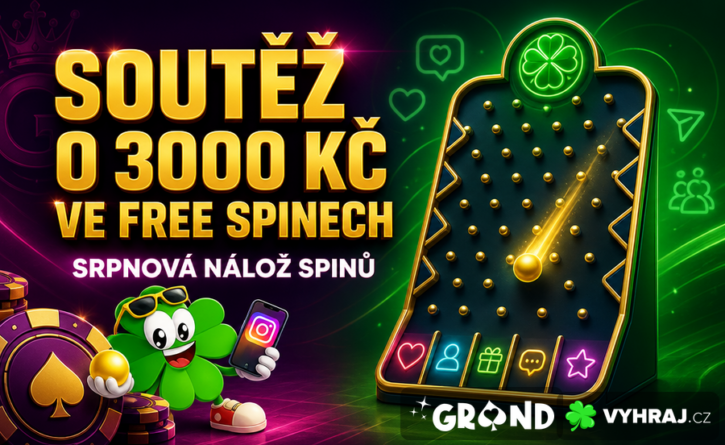 Soutěž o 3000 Kč ve free spinech u Grandwinu