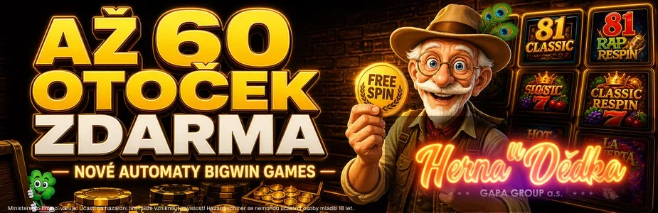 Free spiny v Herně u Dědka