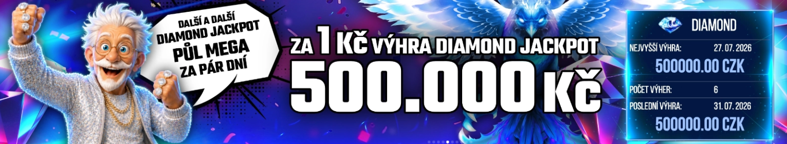 Jackpot v herně u dědka