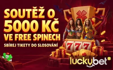 Soutěž o 5000 Kč ve free spinech u Luckybetu