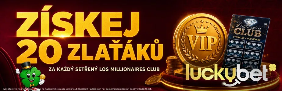 LuckyBet akce 20 Zlaťáků