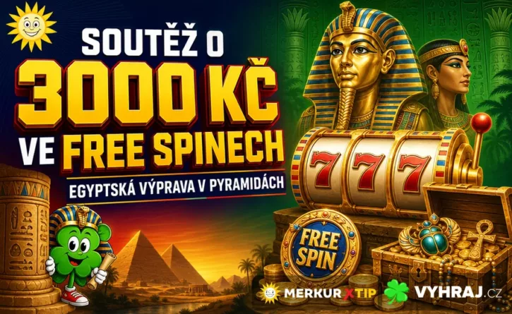 Instagramová soutěž s merkurem o 3000 Kč ve free spinech