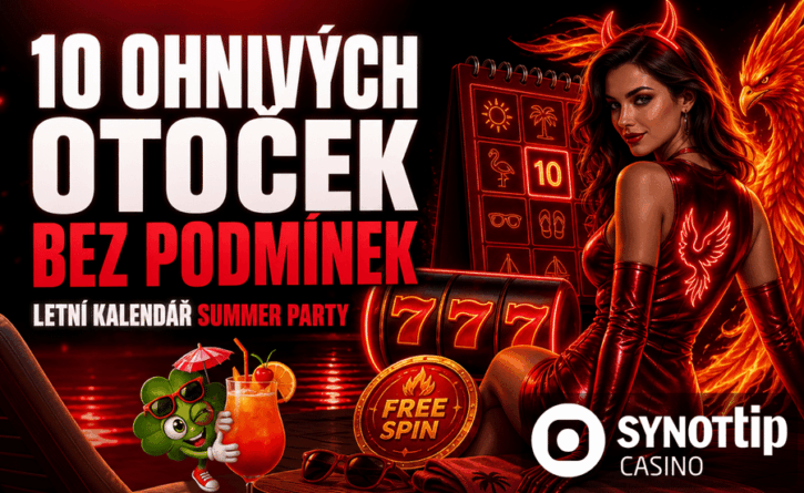10 otoček zdarma bez podmínek v SynotTip