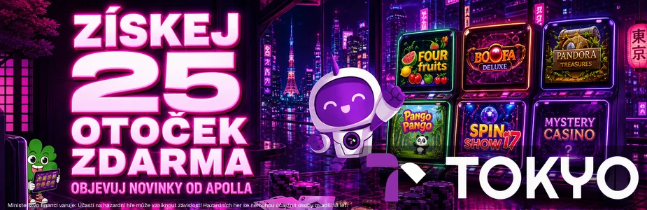 25 otoček zdarma u Tokyo casina