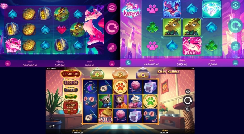 Vybrané kočičí hry na Apollo Games
