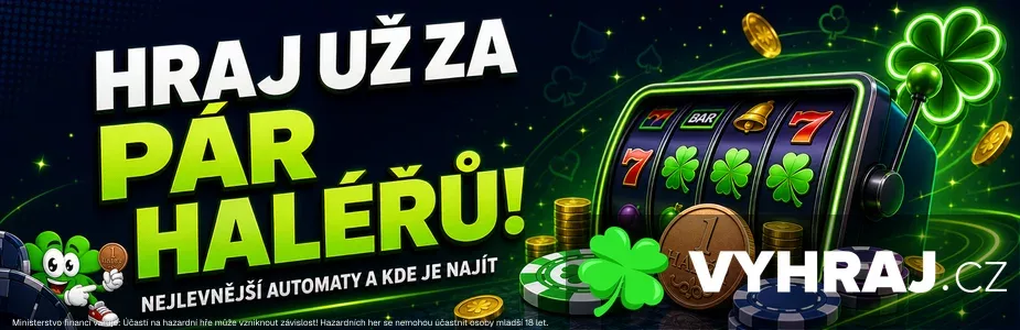 Hraj už za pár haléřů! Nejlevnější automaty a kde je najít?