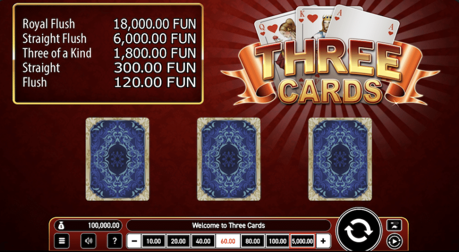Three Cards od Wazdan
