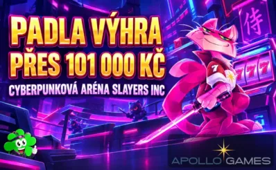 Výhra přes 100 tisíc korun u Apollo Games