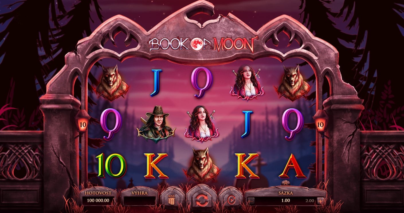 Automat Book of Moon od Kajot Games