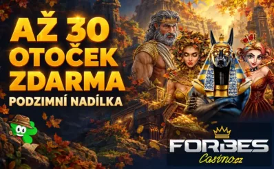 Až 30 otoček zdarma ve Forbes casinu