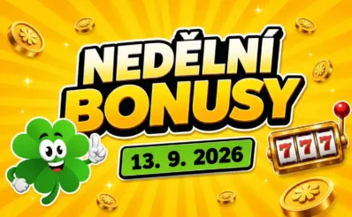 Free spiny a bonusy dnes 13-9-2026