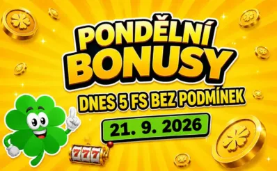 Free spiny a bonusy dnes 21-9-2026