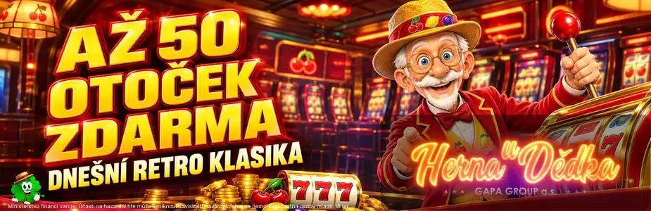 Dnešní bonus 50 FS v Herně u Dědka