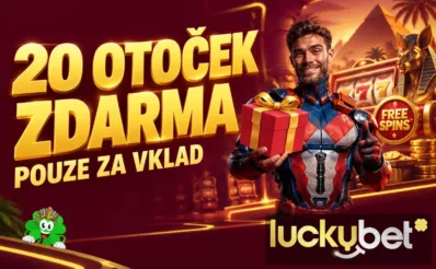 20 otoček zdarma pouze za vklad u LuckyBet
