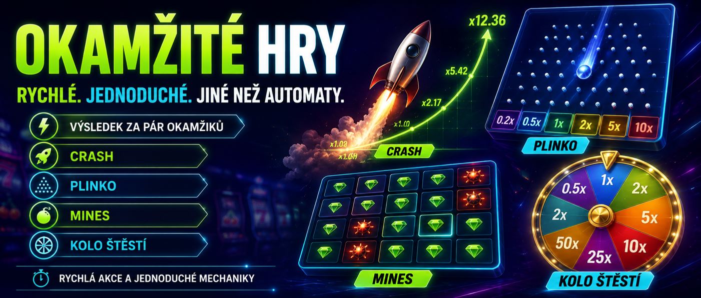 Okamžité hry - banner