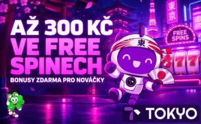 Registrační bonus až 300 Kč v Tokyo Casinu