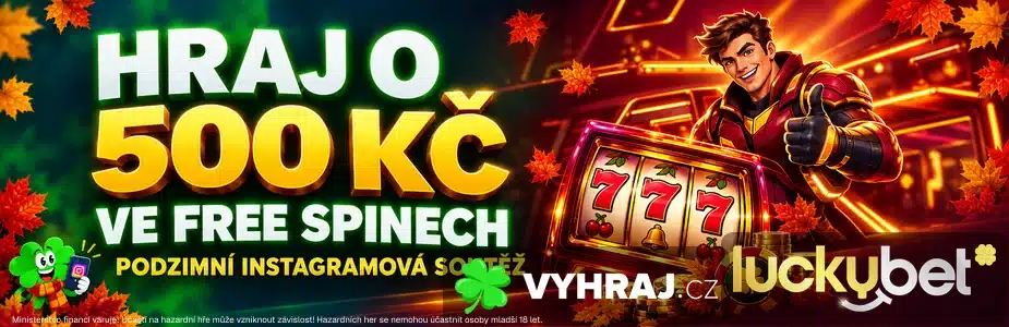 Vyhraj podíl z 500 Kč ve free spinech v Luckybet