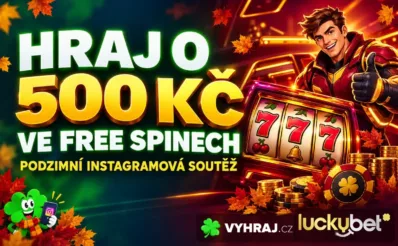 Vyhraj podíl z 500 Kč ve free spinech v Luckybet