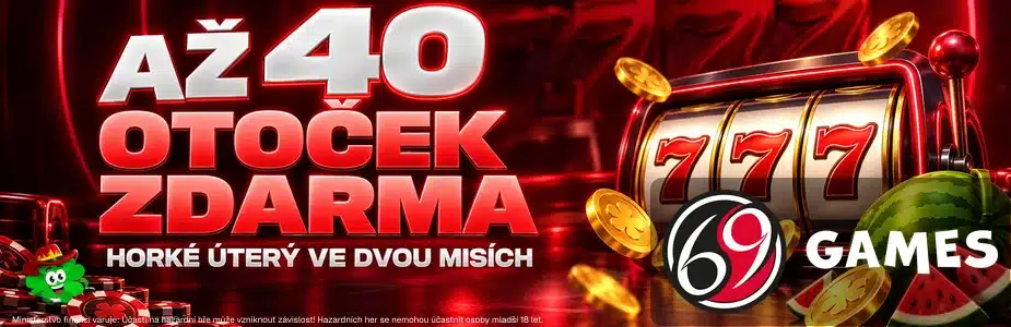 Až 40 otoček zdarma u 69Games casina