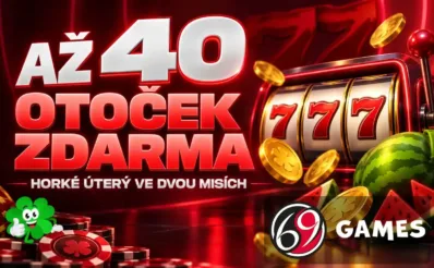 Až 40 otoček zdarma u 69Games casina