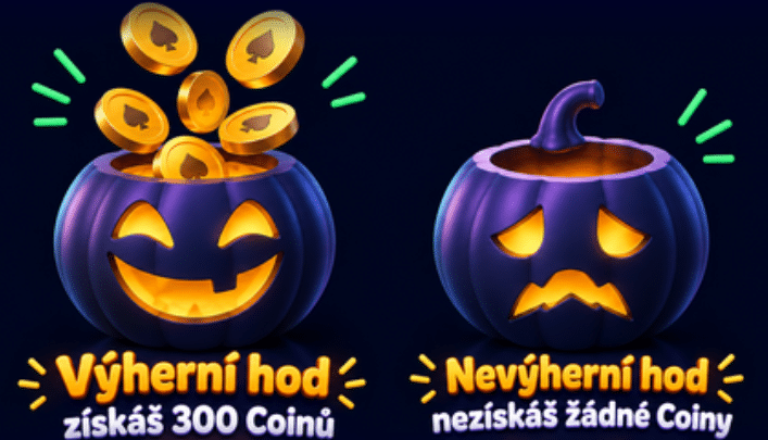 Halloweenský hod míncí