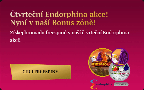 Čtvrteční Endorphina bonus