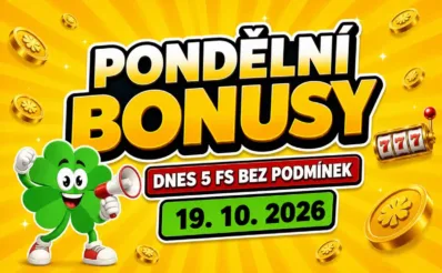 Free spiny a bonusy dnes 19-10-2026