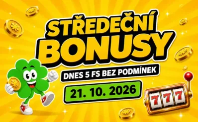 Free spiny a bonusy dnes 21-10-2026