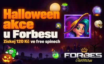 Halloween akce u Forbesu: Získej 120 Kč ve free spinech!