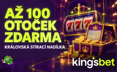 Kingsbet rozdává až 100 free spinů a cash bonusy do 50 000 Kč