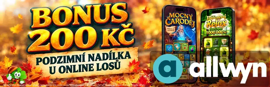 Bonus 200 Kč u Allwynu