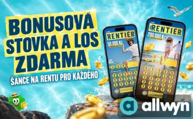 Bonus 100 Kč a 1x Mega los Rentiér u Allwynu