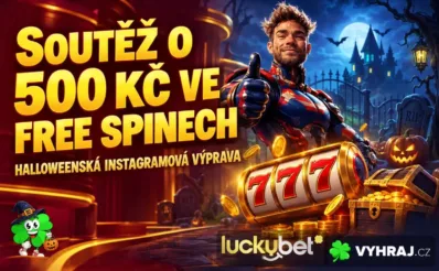 Instagramová soutěž o 500 Kč ve free spinech v LuckyBet