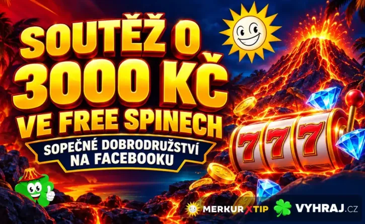 Soutěž o 3000 Kč ve free spinech u Merkur
