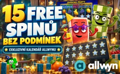 15 free spinů bez podmínek v kalendáři Allwyn