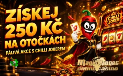 Synot bonus u Magic Planet: dnes získáš 250 Kč ve free spinech