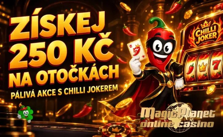 Synot bonus u Magic Planet: dnes získáš 250 Kč ve free spinech