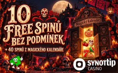 10 + 40 free spinů z Magického kalendáře u Synottipu