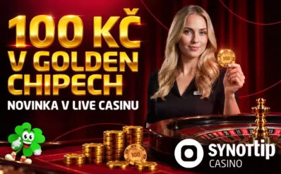 100 Kč v Golden Chipech u Synottipu
